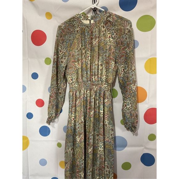 Lark & Grey Dress Cottage Style Floral Size Small 🌻🌸 - Picture 2 of 15